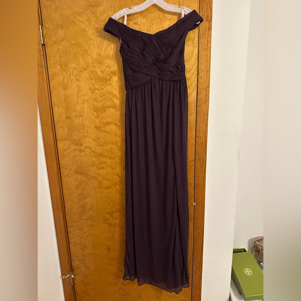 Rich Plum Chiffon Gown